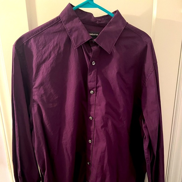 XL plum long sleeve casual shirt - Picture 1 of 1